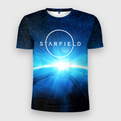 Мужская футболка 3D Slim Logo Starfield space