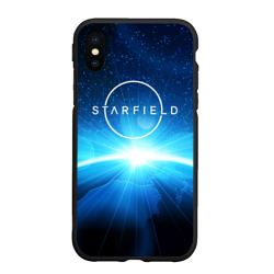 Чехол для iPhone XS Max матовый Logo Starfield space