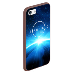 Чехол для iPhone 5/5S матовый Logo Starfield space - фото 2