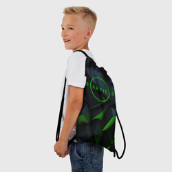Рюкзак-мешок 3D Starfield black green logo - фото 2