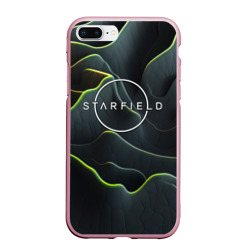 Чехол для iPhone 7Plus/8 Plus матовый Starfield logo green texture