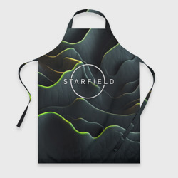 Фартук 3D Starfield logo green texture