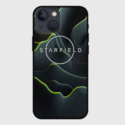 Чехол для iPhone 13 mini Starfield logo green texture