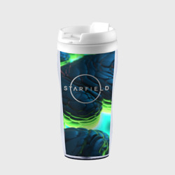 Термокружка-непроливайка Starfield blue green logo