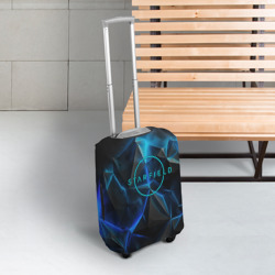 Чехол для чемодана 3D Старфилд космическое свечение - фото 2