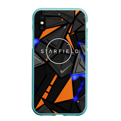 Чехол для iPhone XS Max матовый Starfield logo abstract