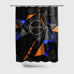 Штора 3D для ванной Starfield logo abstract