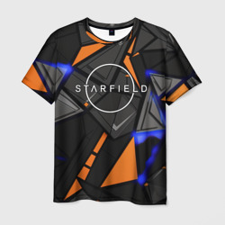 Мужская футболка 3D Starfield logo abstract