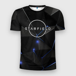 Мужская футболка 3D Slim Starfield black stars