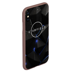 Чехол для iPhone XS Max матовый Starfield black stars - фото 2