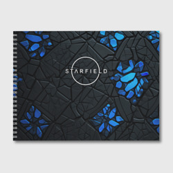 Альбом для рисования Starfield logo black blue style