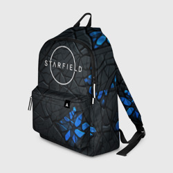 Рюкзак 3D Starfield logo black blue style
