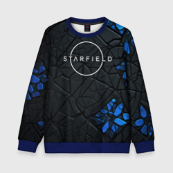 Детский свитшот 3D Starfield logo black blue style