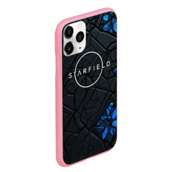 Чехол для iPhone 11 Pro Max матовый Starfield logo black blue style - фото 2