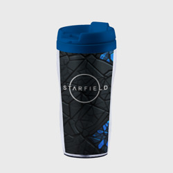 Термокружка-непроливайка Starfield logo black blue style