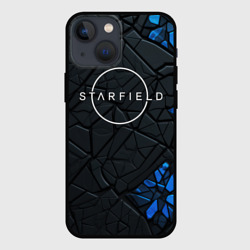 Чехол для iPhone 13 mini Starfield logo black blue style