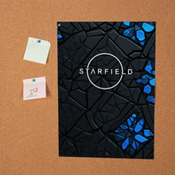 Постер Starfield logo black blue style - фото 2