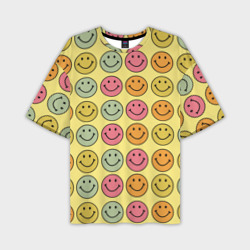 Мужская футболка oversize 3D Smiley