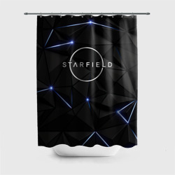 Штора 3D для ванной Stafield logo black