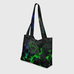 Пляжная сумка 3D Stafield logo green fire - фото 2