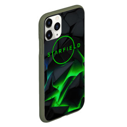 Чехол для iPhone 11 Pro матовый Stafield logo green fire - фото 2