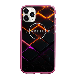 Чехол для iPhone 11 Pro матовый Starfield logo orange abstract