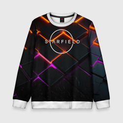 Детский свитшот 3D Starfield logo orange abstract