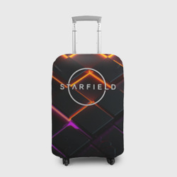 Чехол для чемодана 3D Starfield logo orange abstract