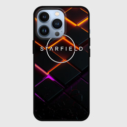 Чехол для iPhone 13 Pro Starfield logo orange abstract