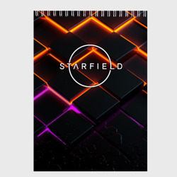 Скетчбук Starfield logo orange abstract