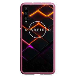 Чехол для Honor 20 Starfield logo orange abstract