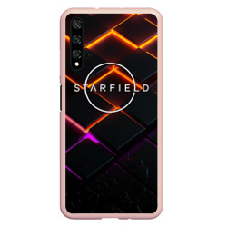 Чехол для Honor 20 Starfield logo orange abstract