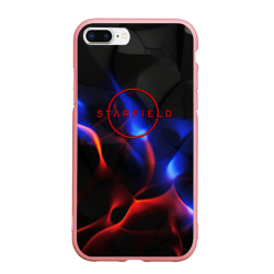 Чехол для iPhone 7Plus/8 Plus матовый Starfield red logo 