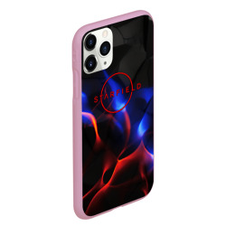 Чехол для iPhone 11 Pro Max матовый Starfield red logo  - фото 2