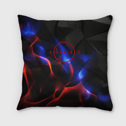 Подушка 3D Starfield red logo 