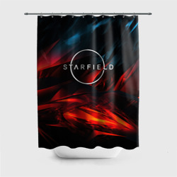 Штора 3D для ванной Logo Starfield  game