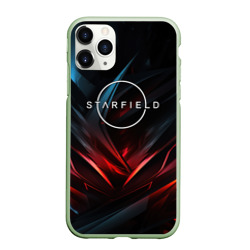 Чехол для iPhone 11 Pro матовый Starfield  abstract logo