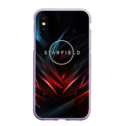 Чехол для iPhone XS Max матовый Starfield  abstract logo