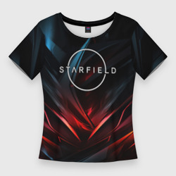 Женская футболка 3D Slim Starfield  abstract logo