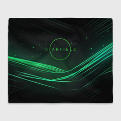 Плед 3D Starfield green logo