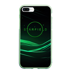 Чехол для iPhone 7Plus/8 Plus матовый Starfield green logo