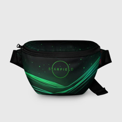 Поясная сумка 3D Starfield green logo