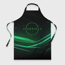 Фартук 3D Starfield green logo