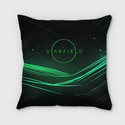 Подушка 3D Starfield green logo