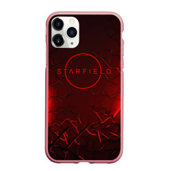 Чехол для iPhone 11 Pro матовый Starfield    red logo