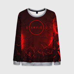 Мужской свитшот 3D Starfield    red logo