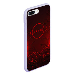 Чехол для iPhone 7Plus/8 Plus матовый Starfield    red logo - фото 2