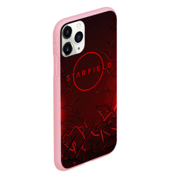 Чехол для iPhone 11 Pro матовый Starfield    red logo - фото 2