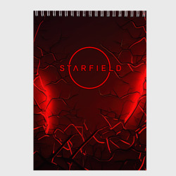 Скетчбук Starfield    red logo