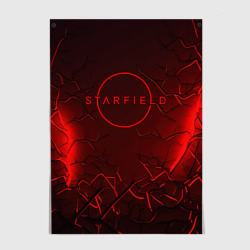 Постер Starfield    red logo